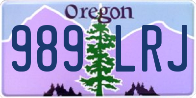 OR license plate 989LRJ