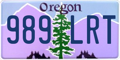 OR license plate 989LRT