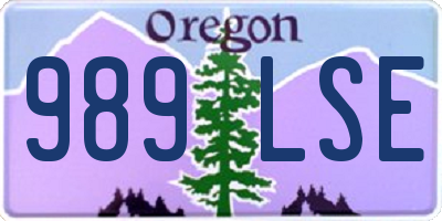 OR license plate 989LSE