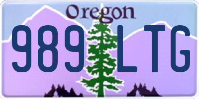 OR license plate 989LTG