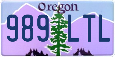 OR license plate 989LTL