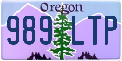 OR license plate 989LTP