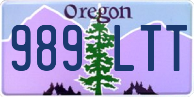 OR license plate 989LTT