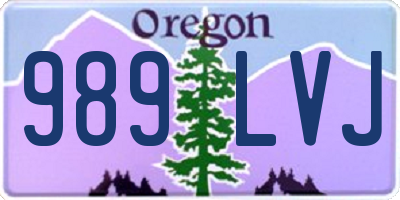 OR license plate 989LVJ