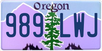 OR license plate 989LWJ