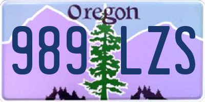OR license plate 989LZS