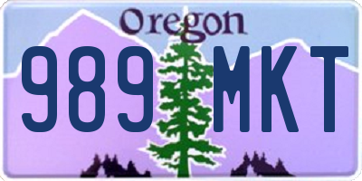 OR license plate 989MKT