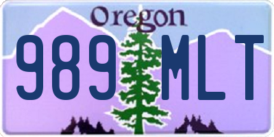 OR license plate 989MLT