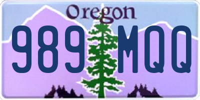 OR license plate 989MQQ