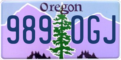 OR license plate 989OGJ
