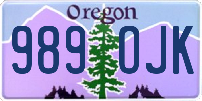OR license plate 989OJK