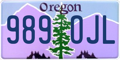 OR license plate 989OJL