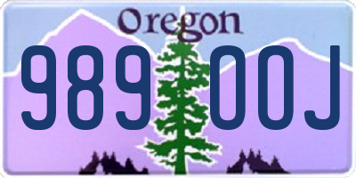 OR license plate 989OOJ
