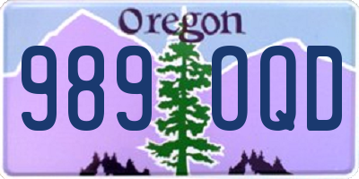OR license plate 989OQD