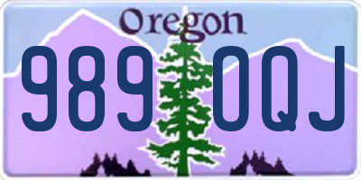OR license plate 989OQJ
