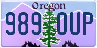 OR license plate 989OUP