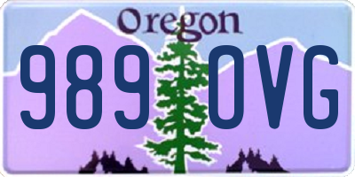 OR license plate 989OVG
