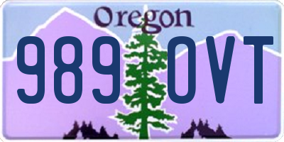 OR license plate 989OVT