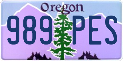OR license plate 989PES