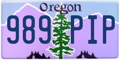 OR license plate 989PIP