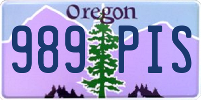 OR license plate 989PIS