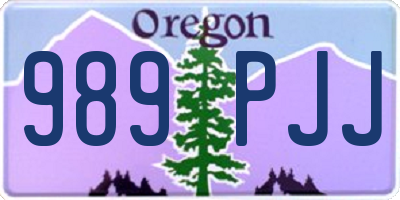 OR license plate 989PJJ