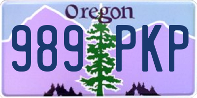 OR license plate 989PKP