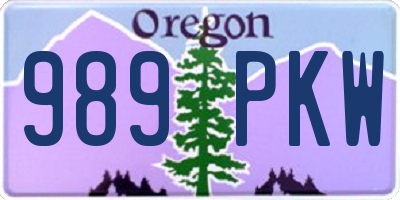 OR license plate 989PKW