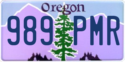 OR license plate 989PMR