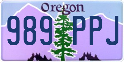 OR license plate 989PPJ