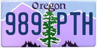 OR license plate 989PTH