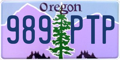 OR license plate 989PTP