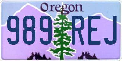 OR license plate 989REJ