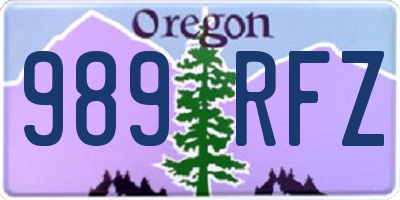 OR license plate 989RFZ