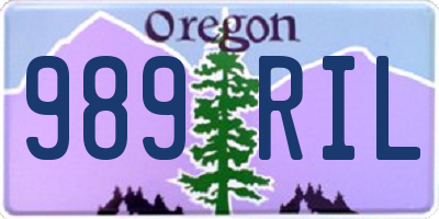OR license plate 989RIL