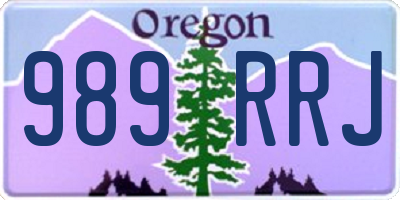 OR license plate 989RRJ