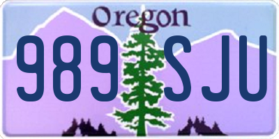OR license plate 989SJU