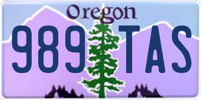 OR license plate 989TAS