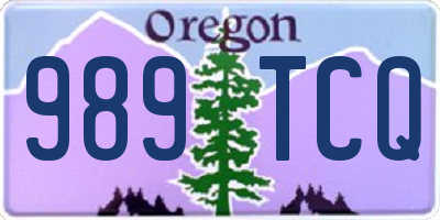 OR license plate 989TCQ