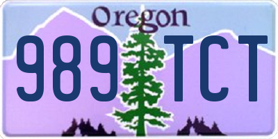 OR license plate 989TCT