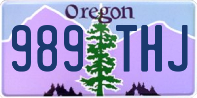 OR license plate 989THJ