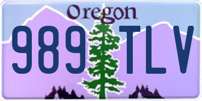 OR license plate 989TLV
