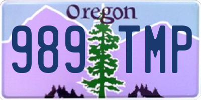 OR license plate 989TMP