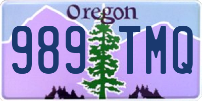 OR license plate 989TMQ