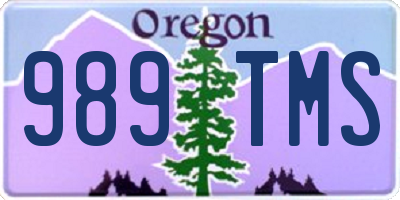 OR license plate 989TMS