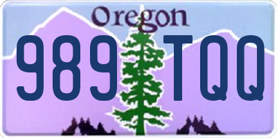 OR license plate 989TQQ