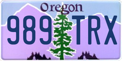 OR license plate 989TRX