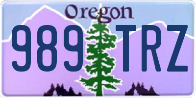 OR license plate 989TRZ
