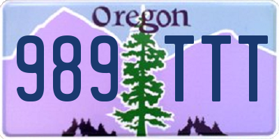 OR license plate 989TTT