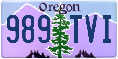 OR license plate 989TVI